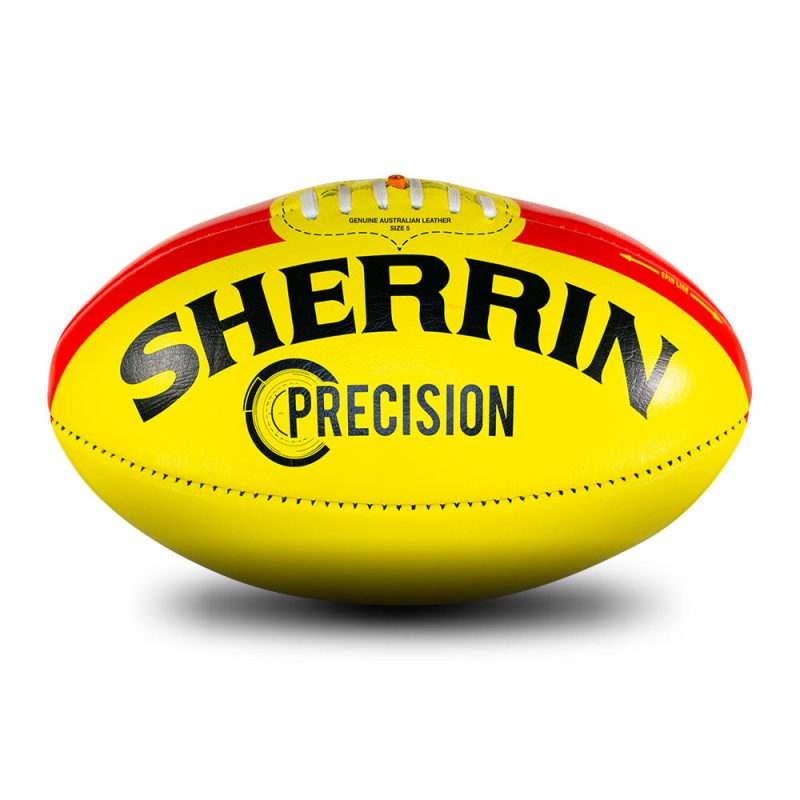 Sherrin AFL Precision Ball, Yellow - SportsPower