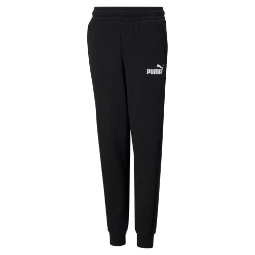 Black, Puma Essential Logo Boys' Fleece Pants | SportsPower