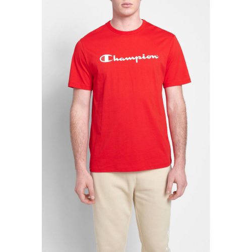 Red, Champion Script Short Sleeve Men's Tee Img 12 | SportsPower