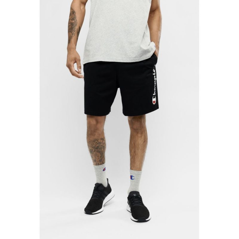 Black, Champion Script Jersey Men's Shorts Img 4 | SportsPower