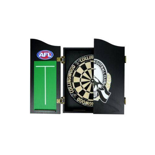 Magpies, Afl Dartboard And Cabinet Set Img 19 | SportsPower