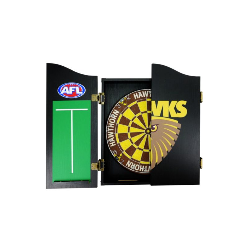 Hawks, Afl Dartboard And Cabinet Set Img 17 | SportsPower