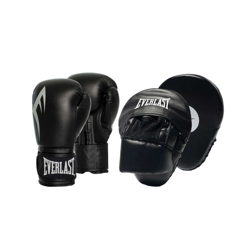 Black Everlast Power Glove & Mitt Combo | SportsPower