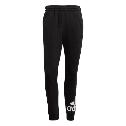 Black, adidas Essentials French Terry Tapered Cuff Logo Men's Pants Img 5 | SportsPower