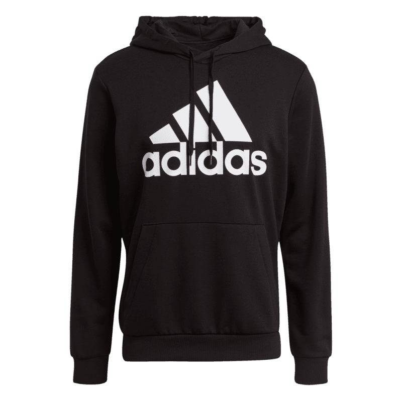 Black-White, adidas Men's Fleece Hoodie Img 6 | SportsPower