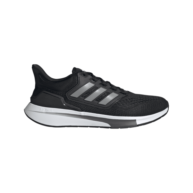 adidas EQ21 Run Men's Running Shoes, Black-Silver, - SportsPower