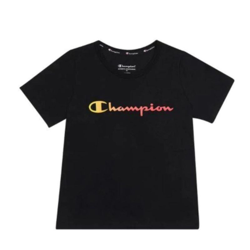 KW6WK BLK ChampionOmbreScriptBoys Tee 2