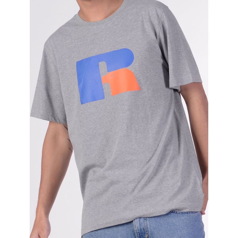 Grey, Russell Athletic Eagle R Men's Crew Tee Img 1 | SportsPower