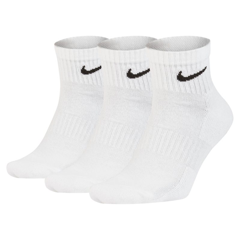 Nike Everyday Cushioned Socks, White-Black Image 2 - SportsPower