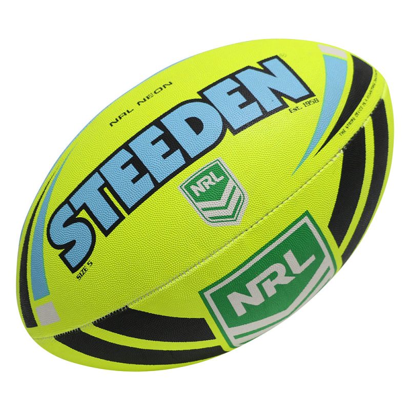 Steeden 20NRL 20Neon 20Supporter 20Rugby 20League 20Ball 19352 yellow 20blue web